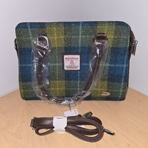 Glen Appin of Scotland 100% Harris Tweed  'Findhorn' Midi Tote Bag Col 114